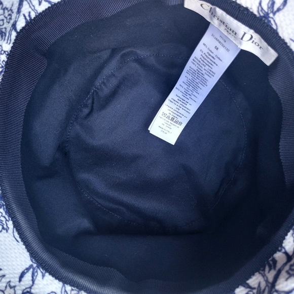Christian Dior blue Toile de Jouy bucket hat Size 58 - Picture 6 of 7